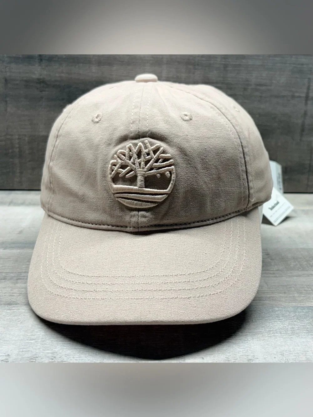 Timberland Stone Beige Embroidered Tree Cap